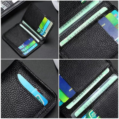 Billetera Tarjetero de Cuero para Hombre - Slim